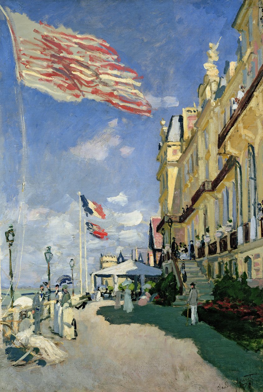 Das Hotel des Roches Noires in Trouville von Claude Monet