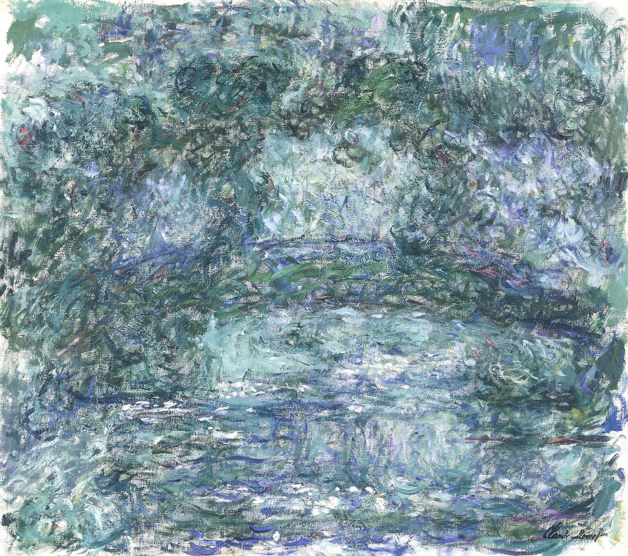 Die japanische Brücke, ca. 1918-1924 von Claude Monet