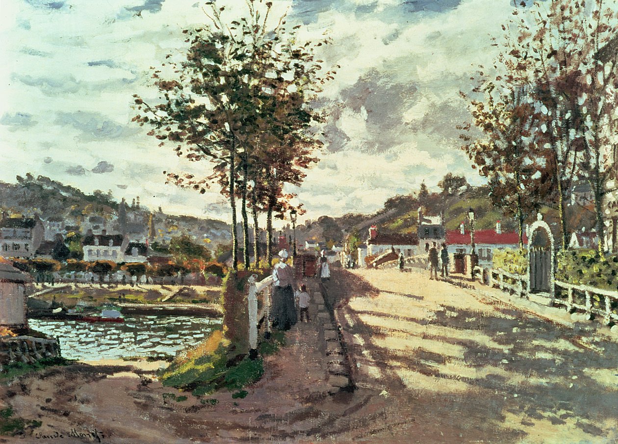 Die Seine bei Bougival von Claude Monet