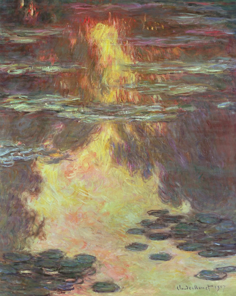 Seerosen, 1907 von Claude Monet
