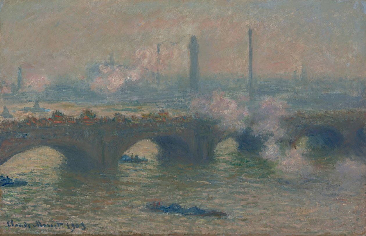 Waterloo-Brücke, grauer Tag, 1903 von Claude Monet