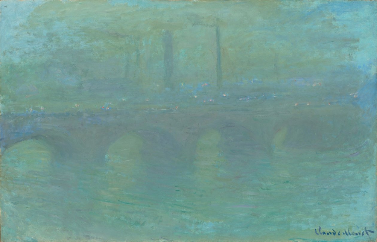 Waterloo Bridge, London, in der Dämmerung, 1904 von Claude Monet