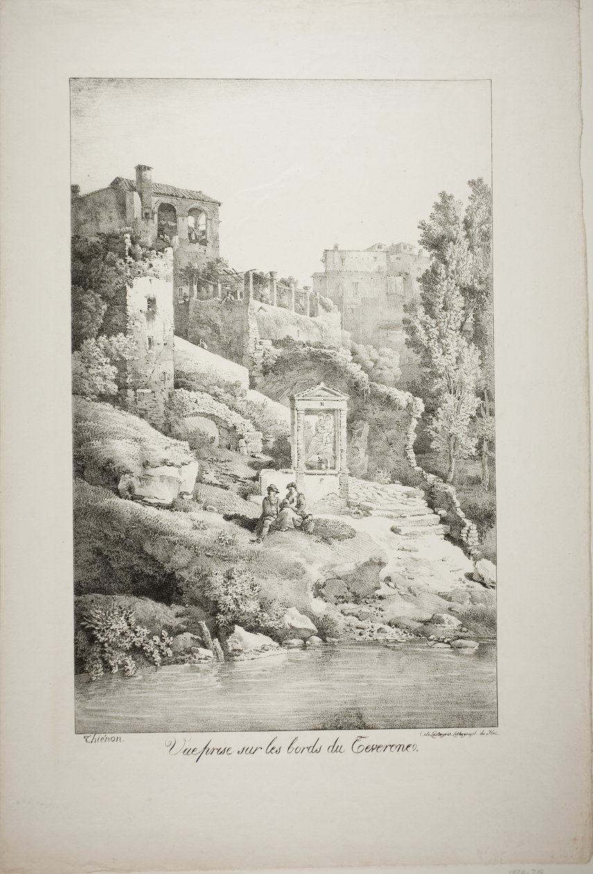 Ansicht von den Ufern des Teverone von Claude Thienon