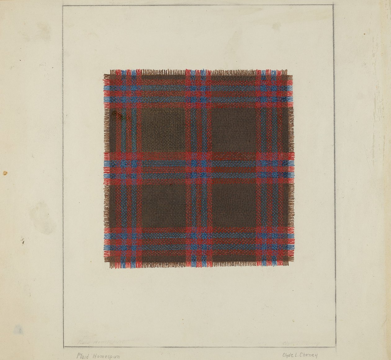 Karierter Homespun von Clyde L. Cheney