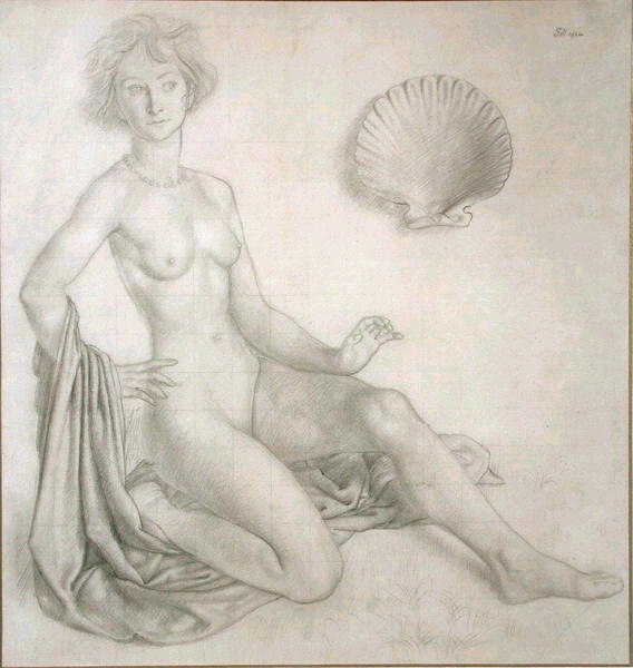Studie für Venus und Amor von Colin Unwin Gill