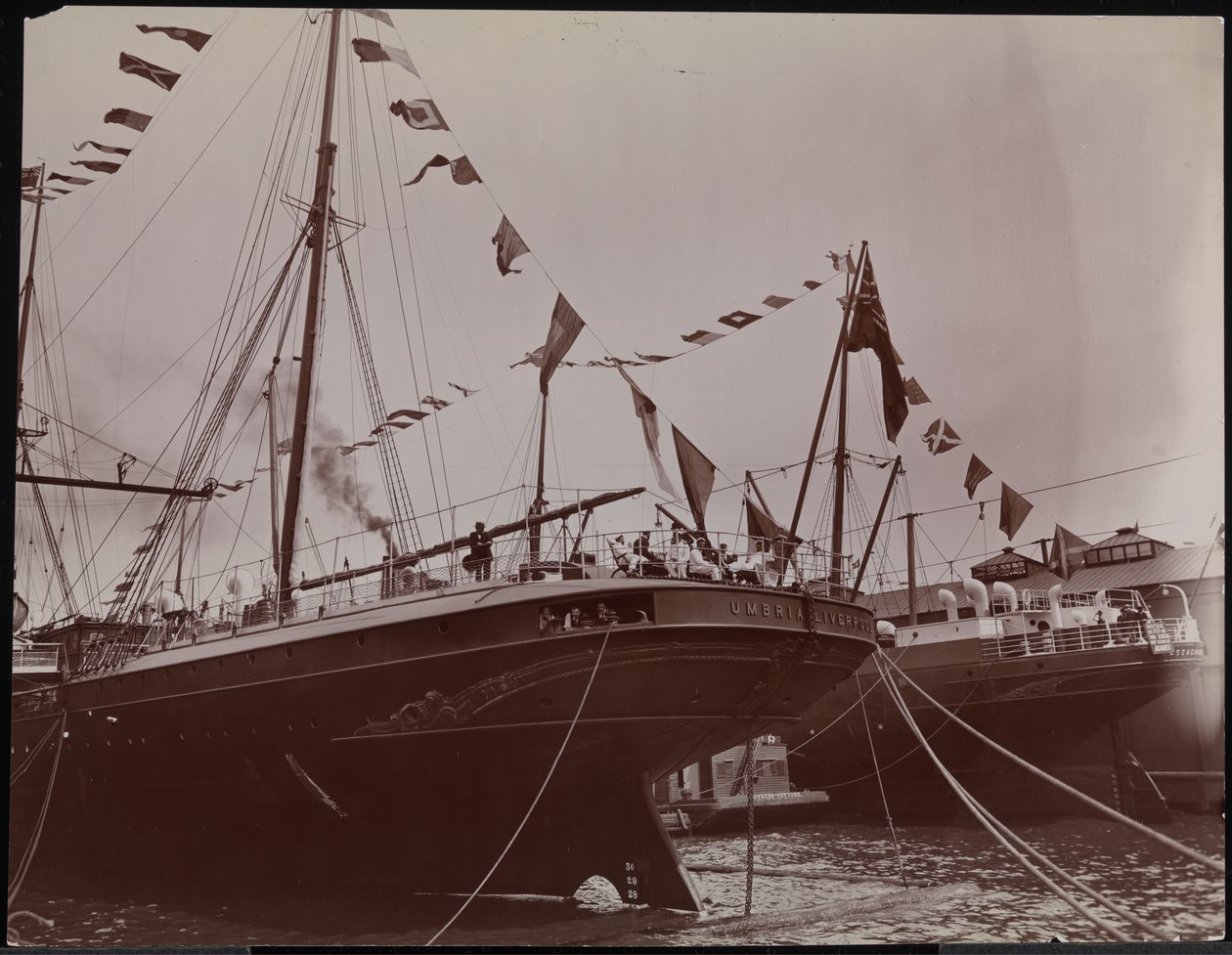 S.S. "Umbria" am Dock, ca. 1897 von Company Byron