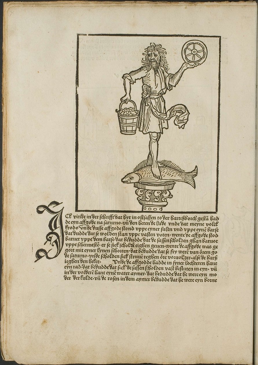 Illustration aus dem Inkunabel: Cronecken der Sassen (Die Chroniken von Sachsen) von Conrad Bote