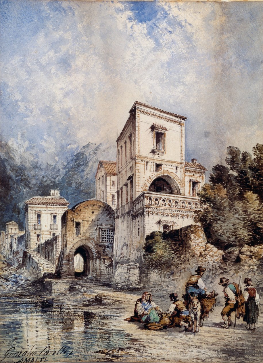 Ansicht von Amalfi von Consalvo Carelli