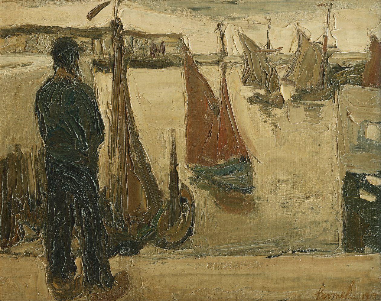 Der Hafen von Ostende von Constant Permeke