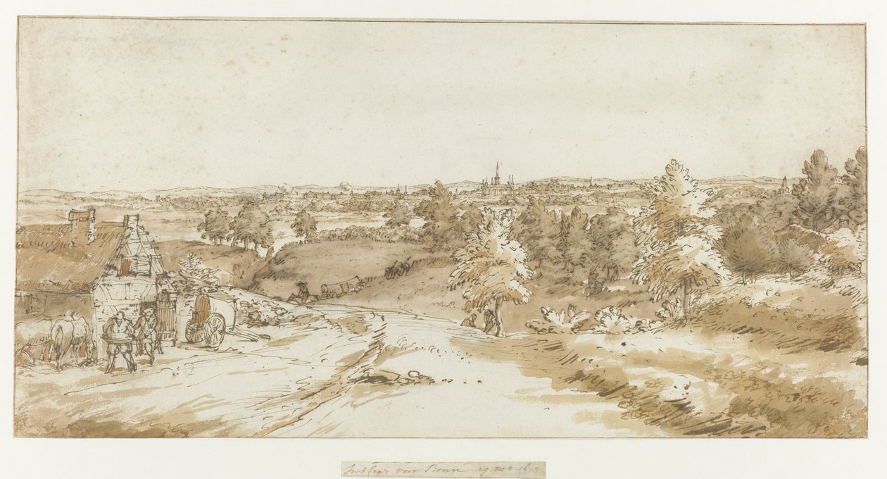 Ansicht von Bonn von Constantijn Huygens (II)