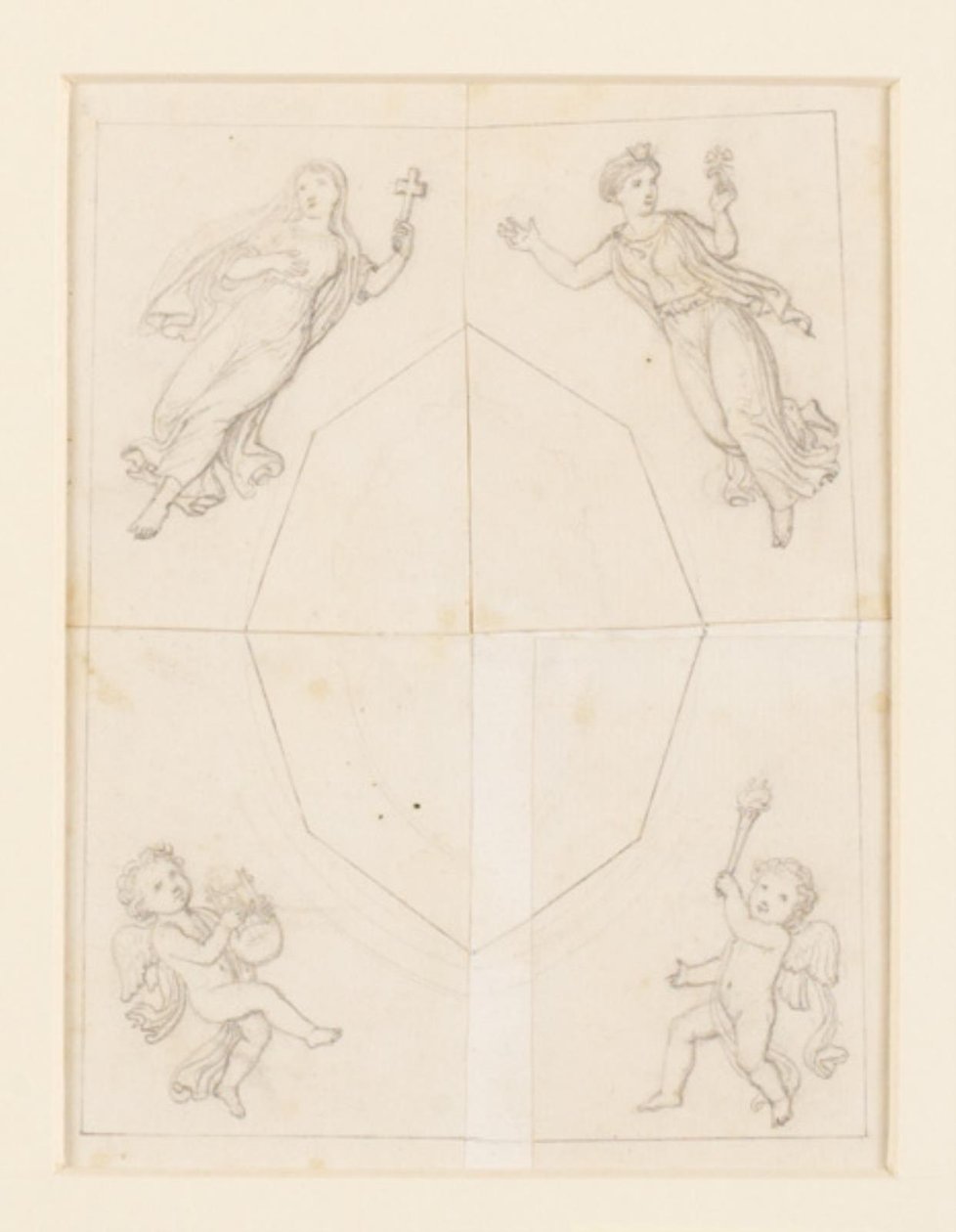 Vorlage für eine Deckenverzierung von Constantin Hansen
