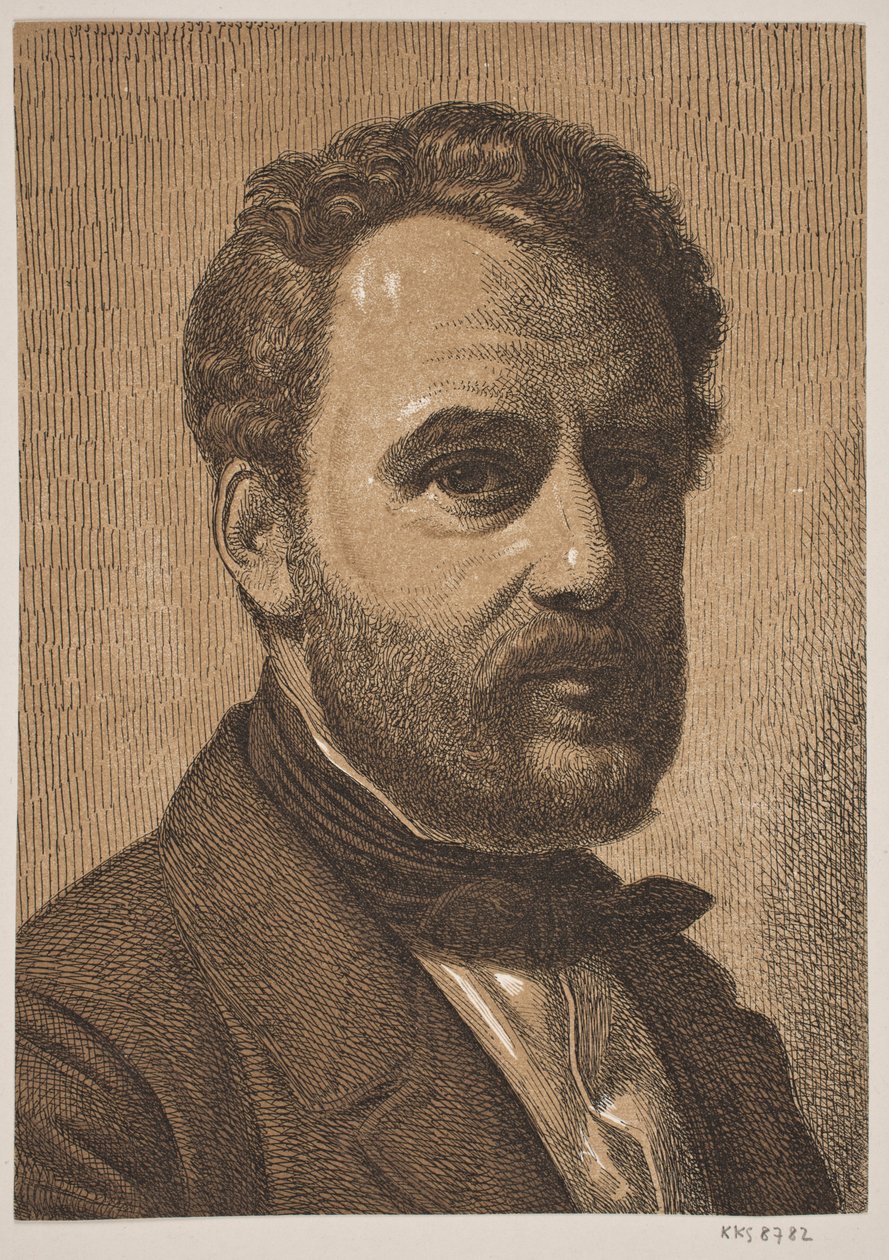 Porträt von Wilhelm Marstrand von Constantin Hansen