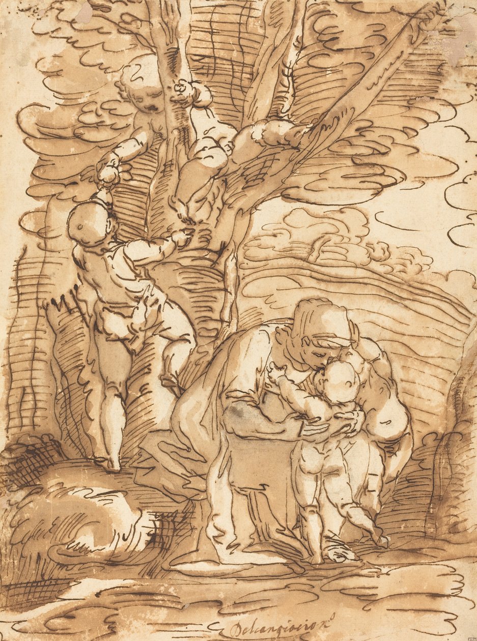 Nächstenliebe von Copy after Luca Cambiaso