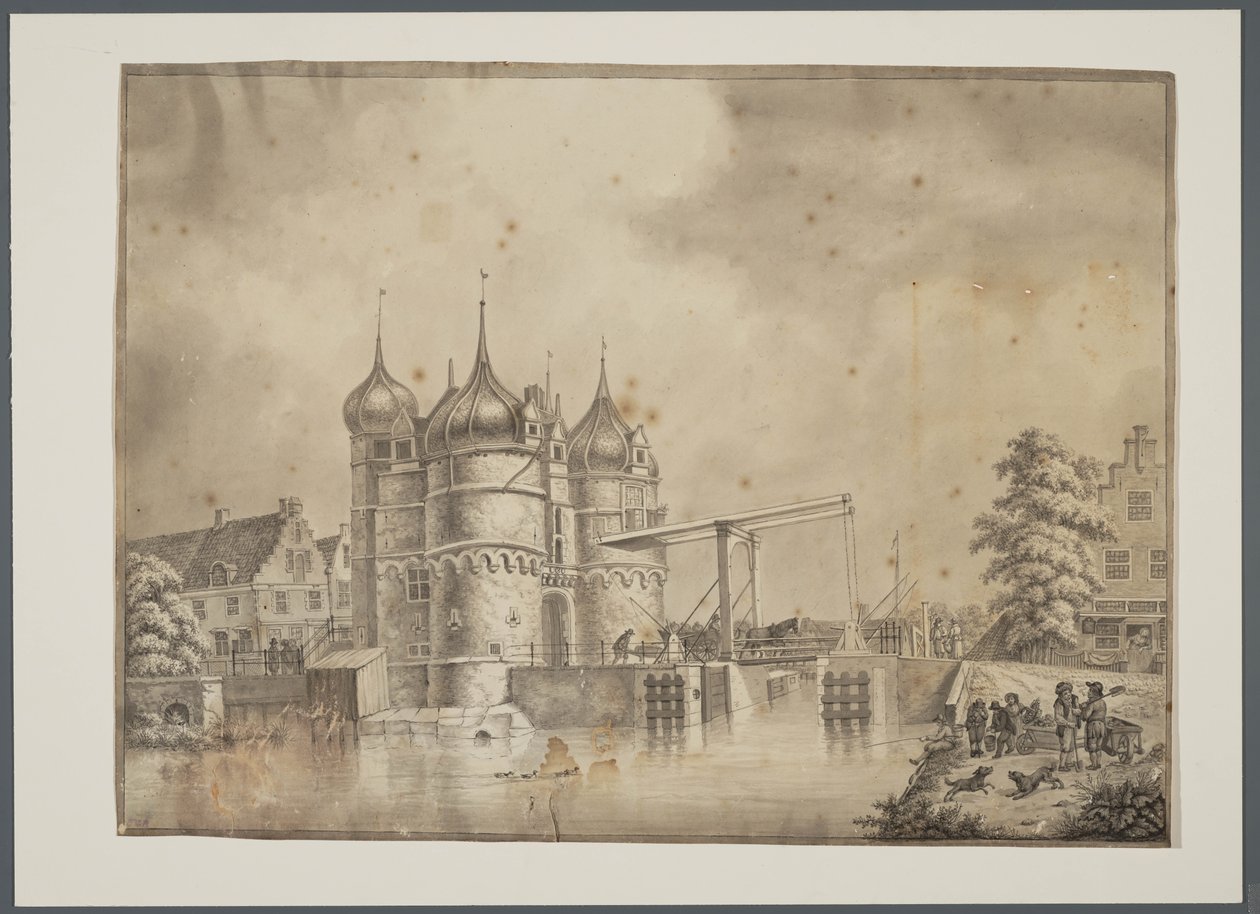 Altes Oosterpoort in Hoorn (Nordholland) von Cornelis Pronk and Jan Frederik Gardner