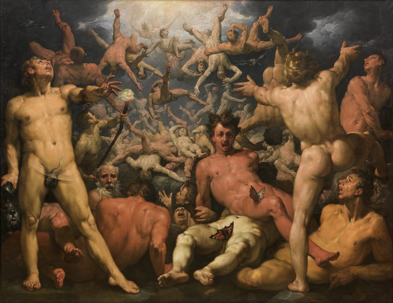 Fall der Titanen von Cornelis van Haarlem