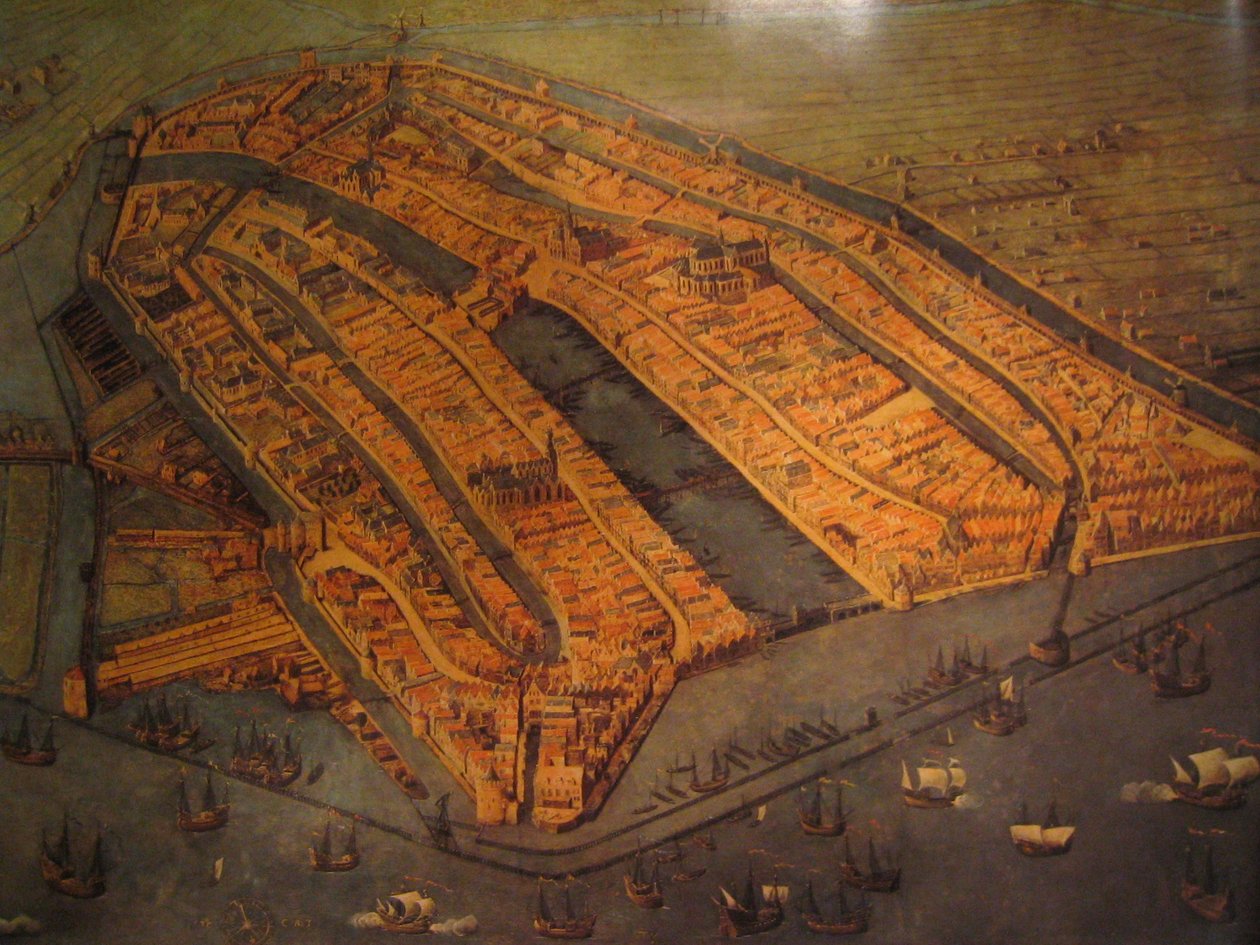 Vogelperspektive von Amsterdam von Cornelis Anthonisz.