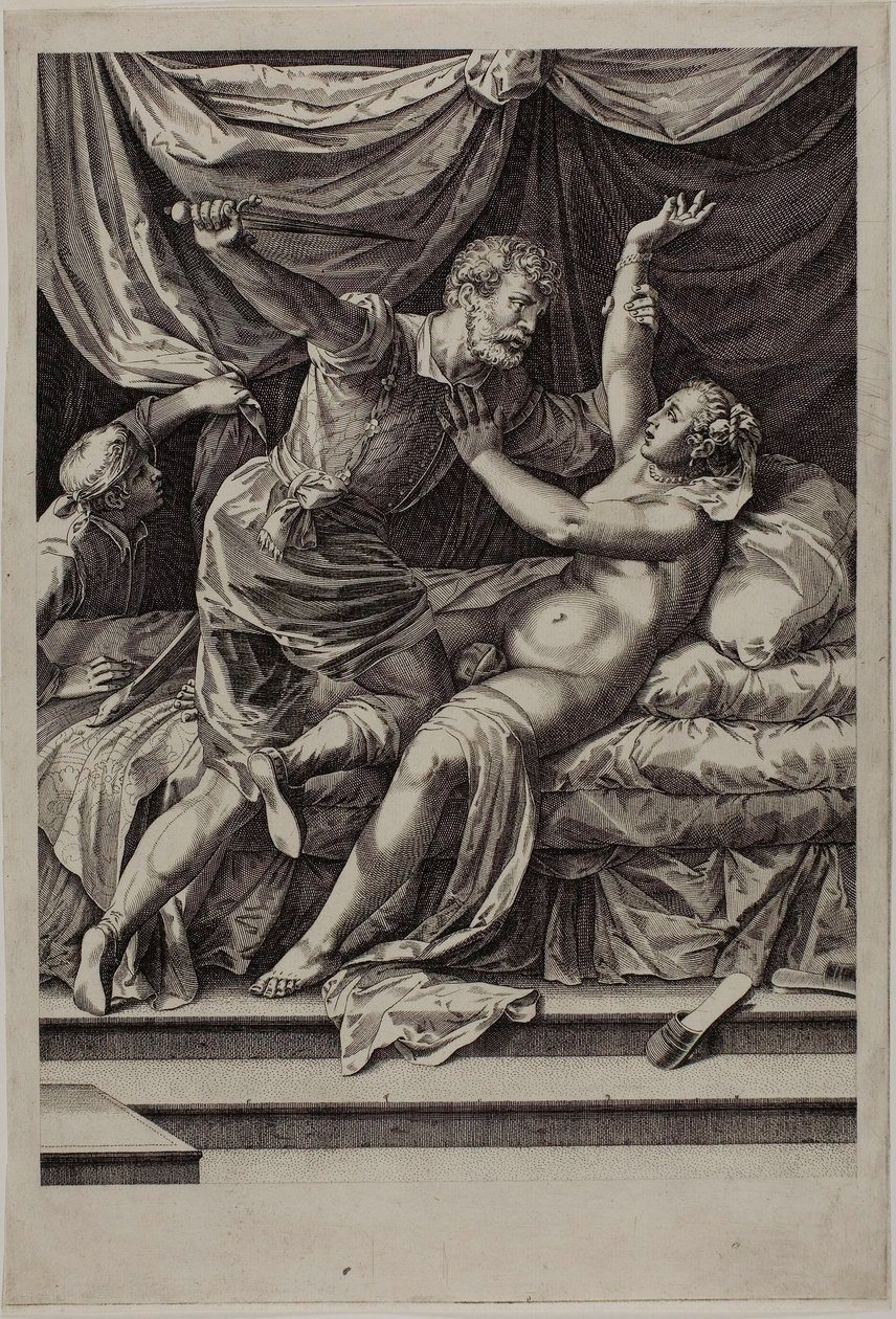 Tarquin und Lucretia von Cornelis Cort