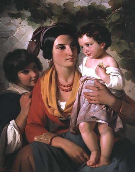 Mutter und Kinder von Cornelis Kruseman