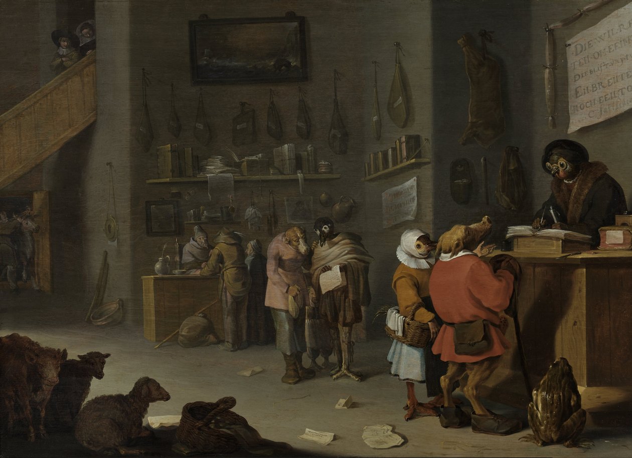 Satire auf streitsüchtige Bauern von Cornelis Saftleven