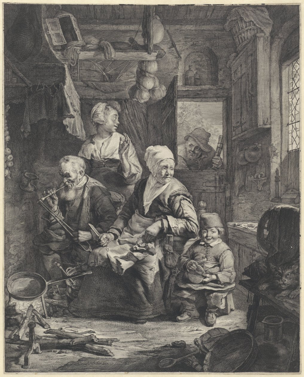 Pfannkuchenbäckerin von Cornelis Visscher (II)