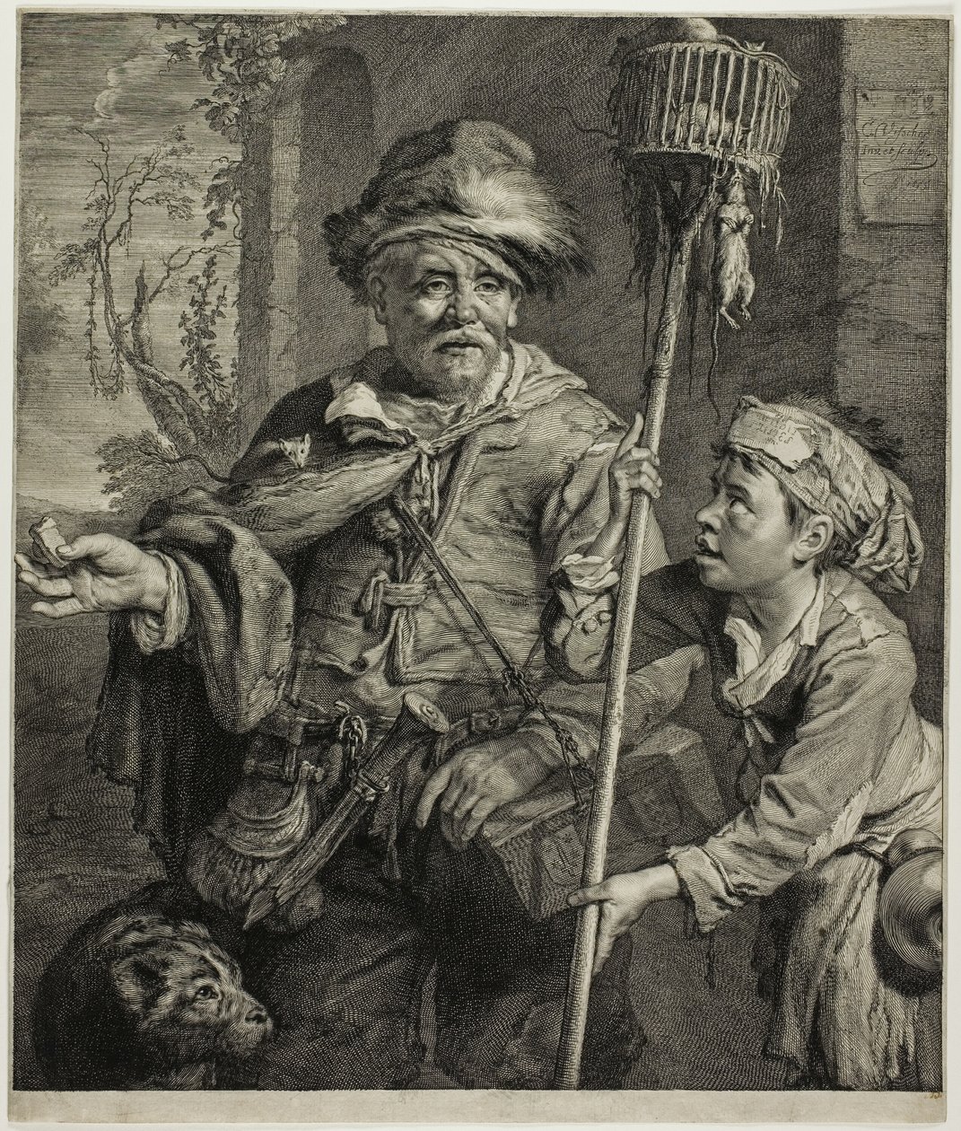 Der Rattenfänger von Cornelis Visscher