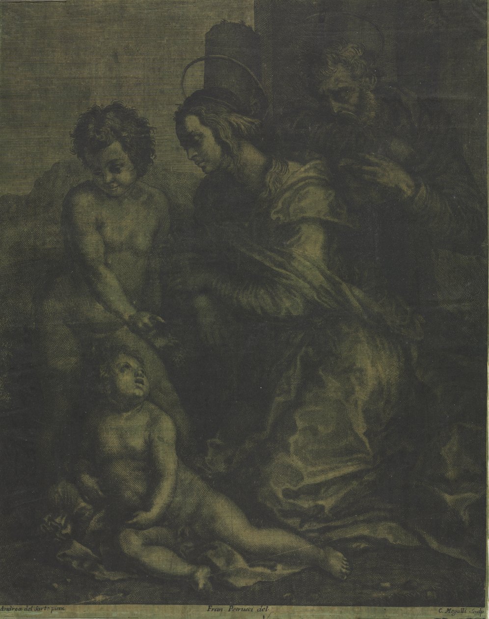 Die Heilige Familie mit dem Heiligen Johannes von Cosimo Mogalli