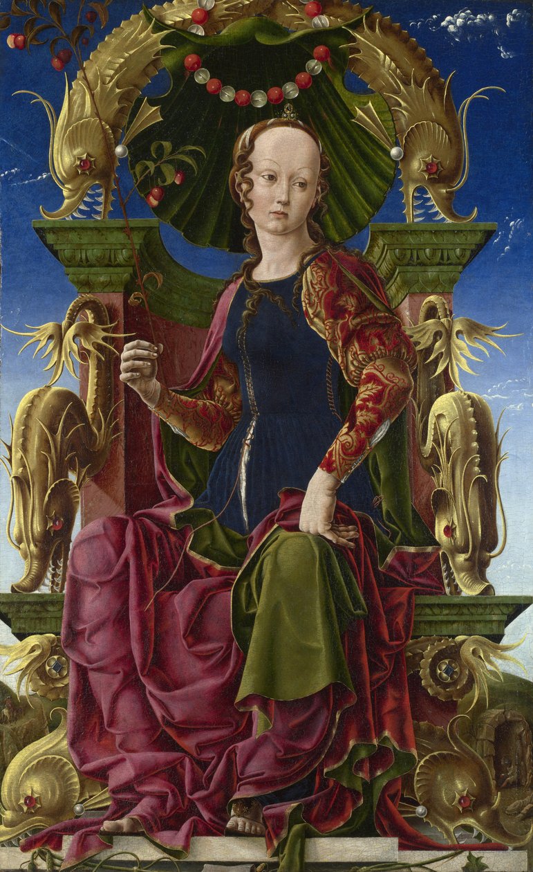 Eine Muse Calliope, 1455-1460 von Cosimo Tura