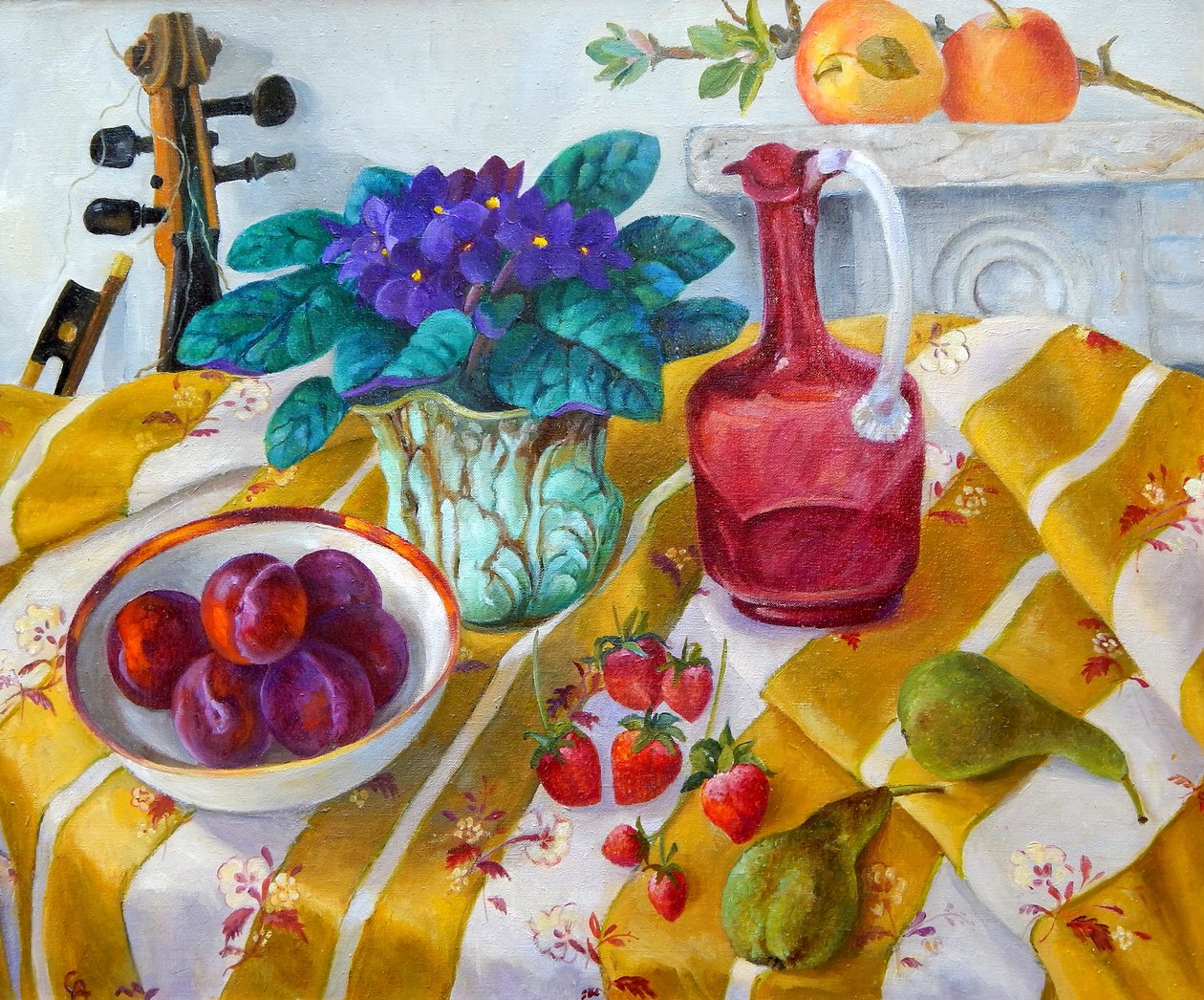 Afrikanische Veilchen, 2012 von Cristiana Angelini
