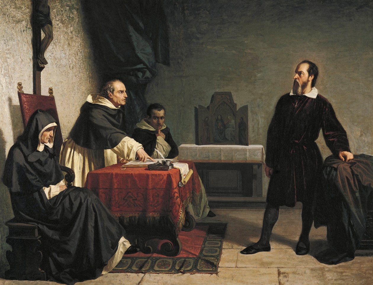 Galileo vor der römischen Inquisition von Cristiano Banti