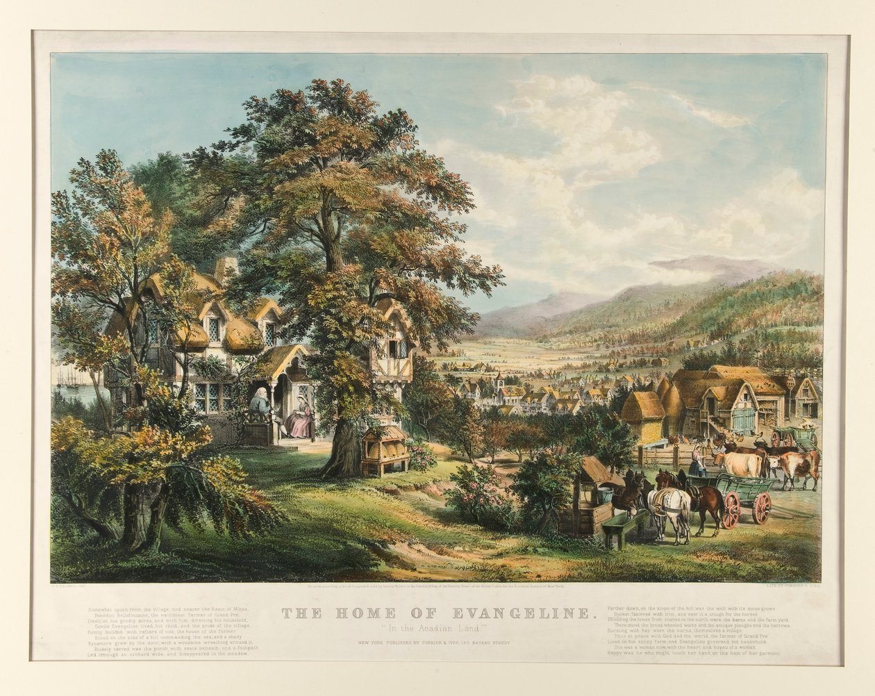 Das Zuhause von Evangeline von Currier and Ives
