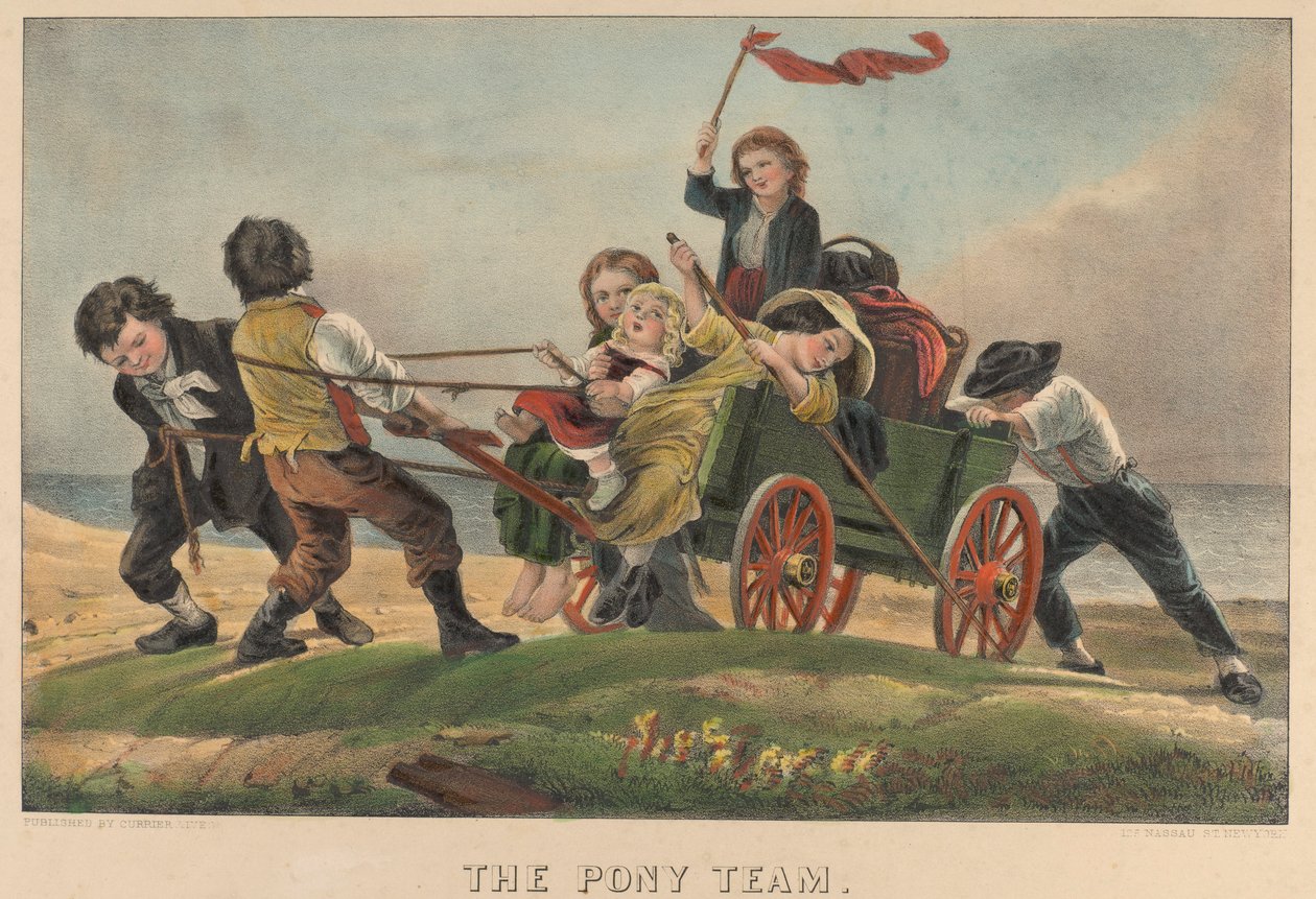 Das Pony-Team von Currier and Ives