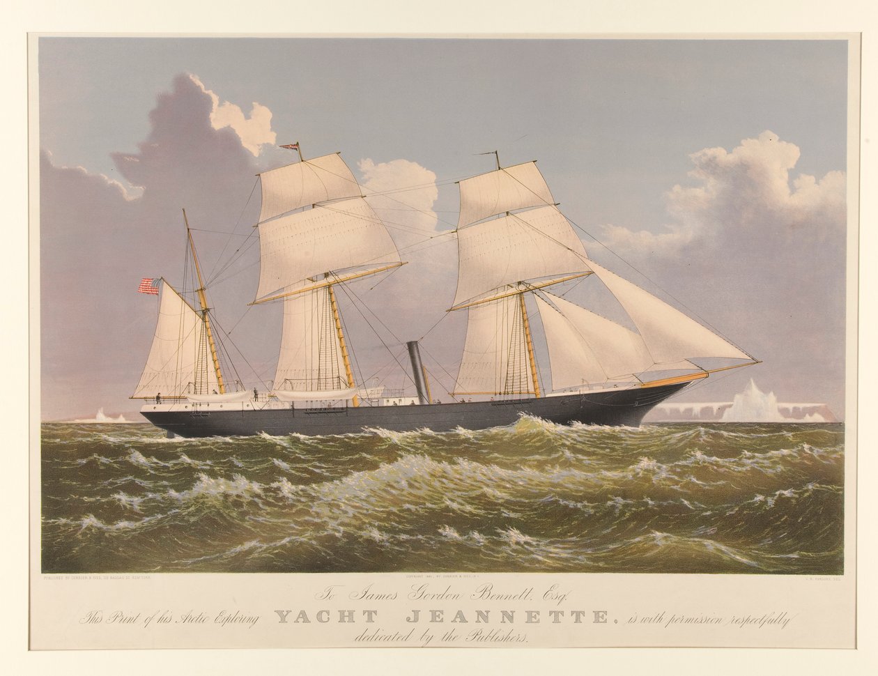 Yacht Jeannette von Currier and Ives