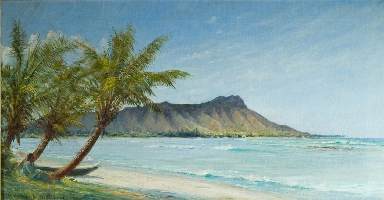 Waikiki Beach im Sonnenlicht von D. Howard Hitchcock