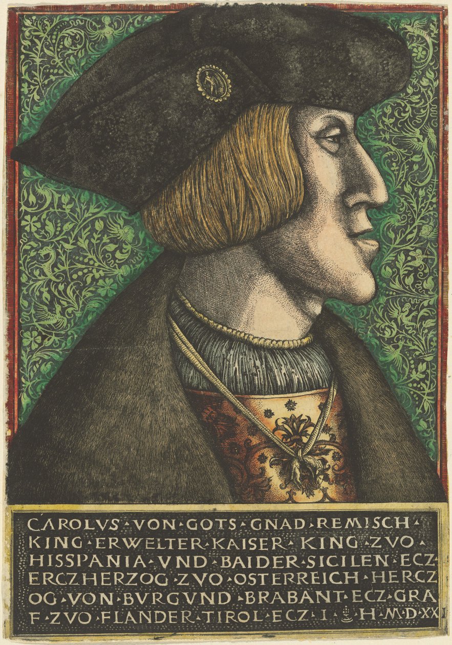 Kaiser Karl V. von Daniel Hopfer and Hieronymus Hopfer