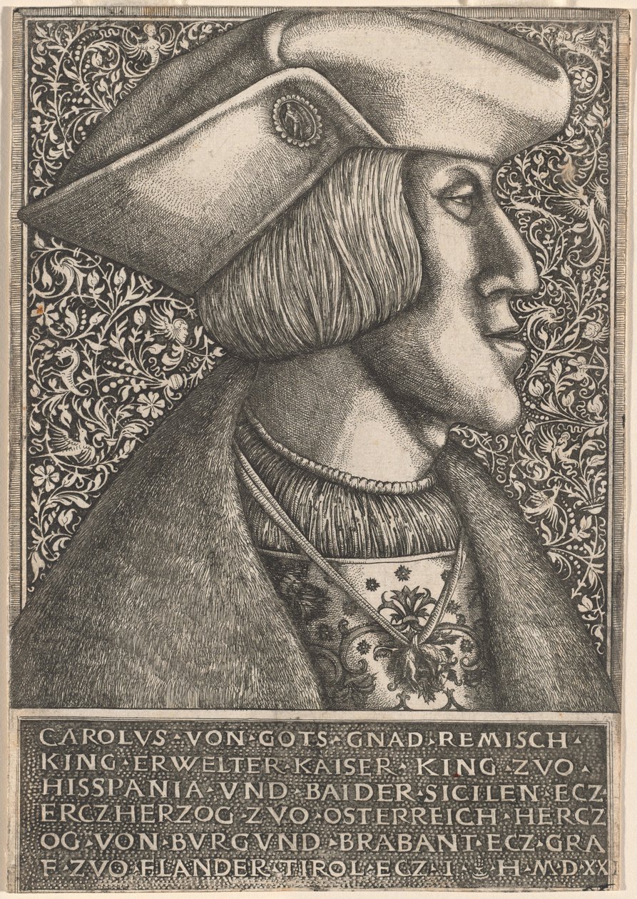 Kaiser Karl V. von Daniel Hopfer and Hieronymus Hopfer