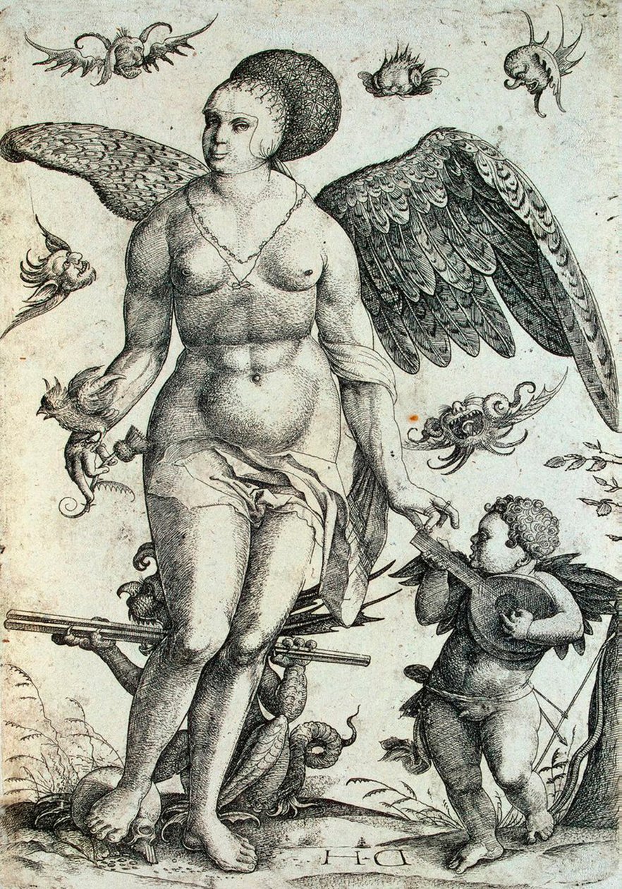 Voluptas, frühes 16. Jahrhundert von Daniel Hopfer the Younger