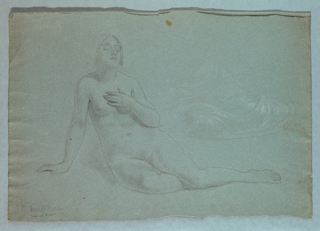 Studie für "Mercys Traum" von Daniel Huntington