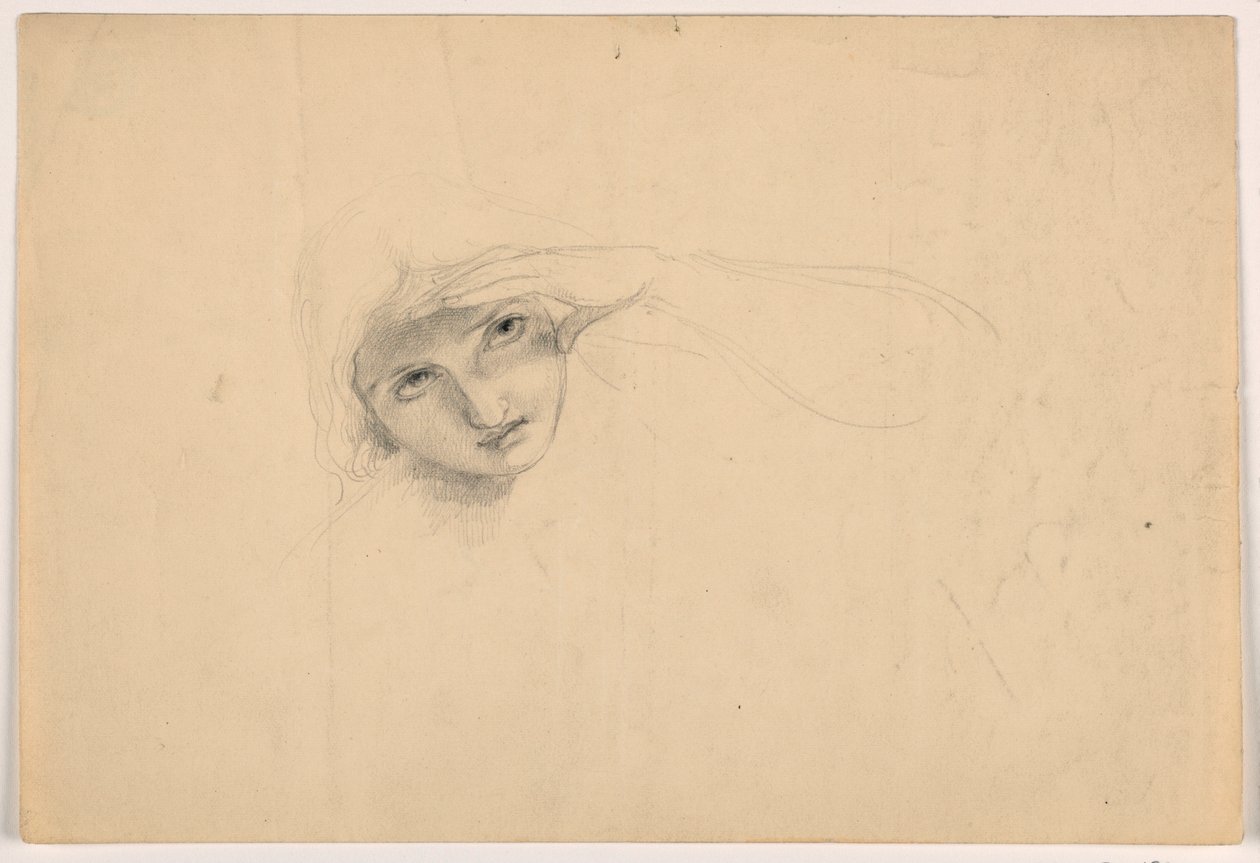 Frau, die ihre Augen abschirmt, ca. 1844 von Daniel Huntington