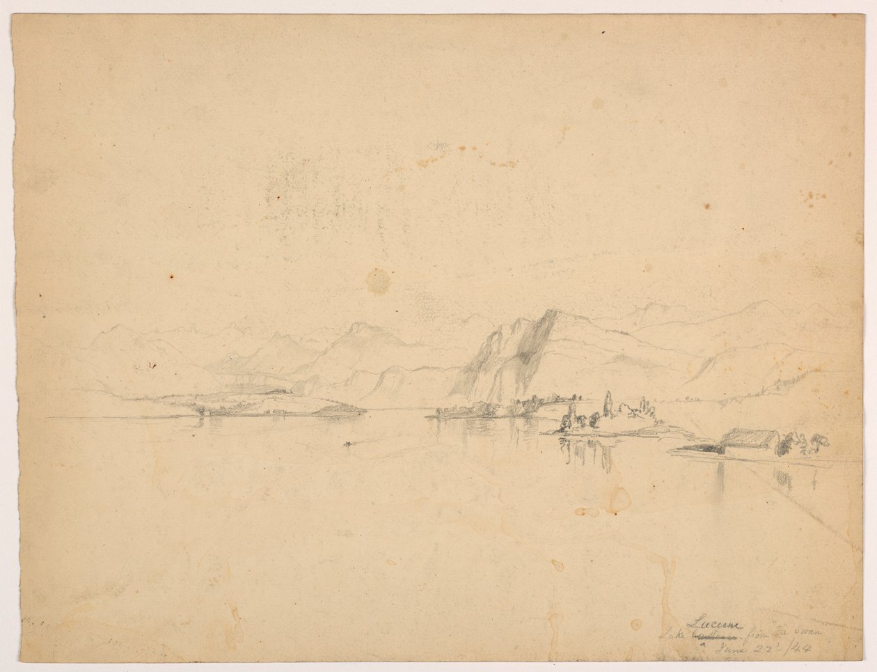 Vierwaldstättersee von "Der Schwan" von Daniel Huntington