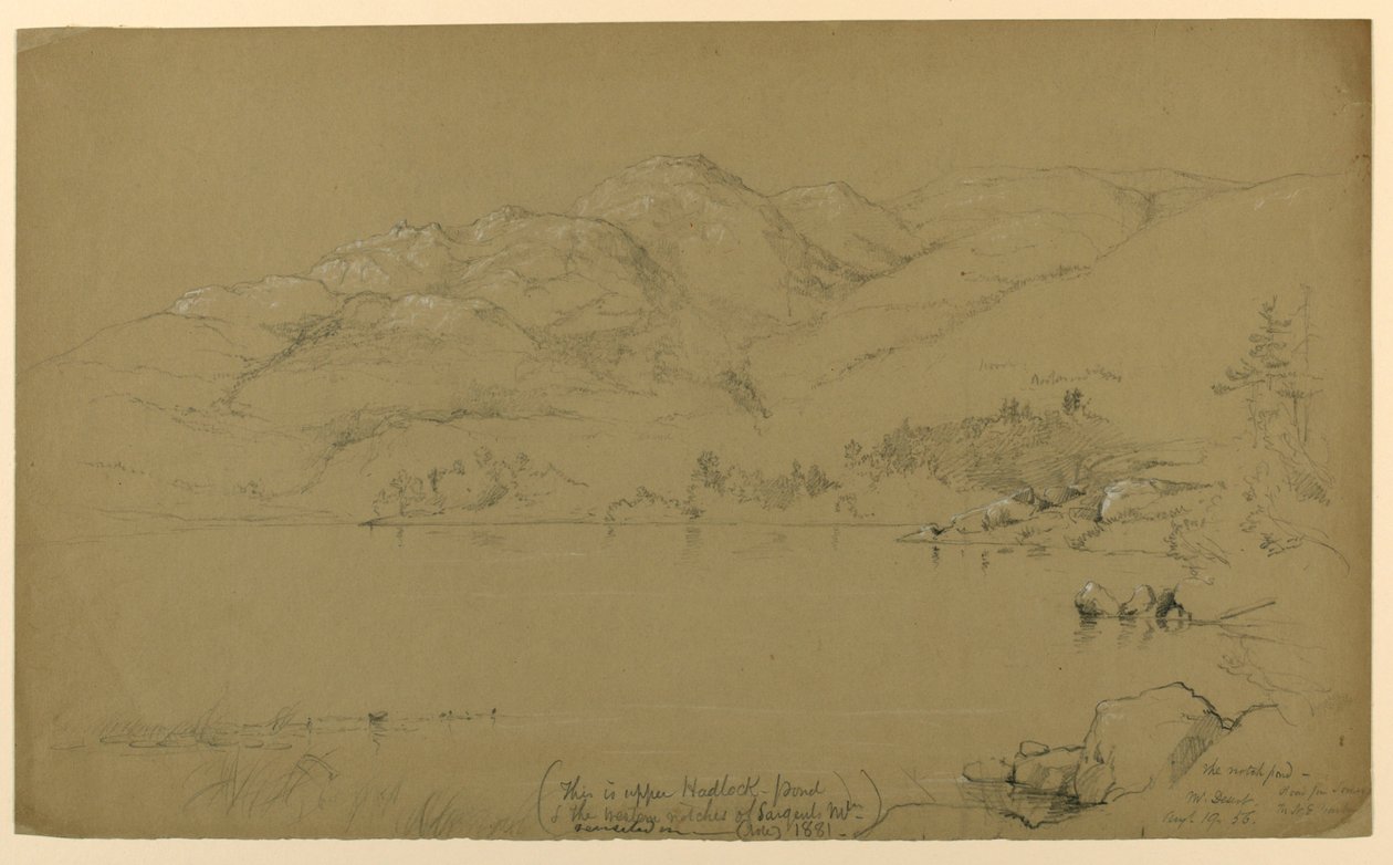 Landschaftsskizze, Mount Desert, Maine von Daniel Huntington