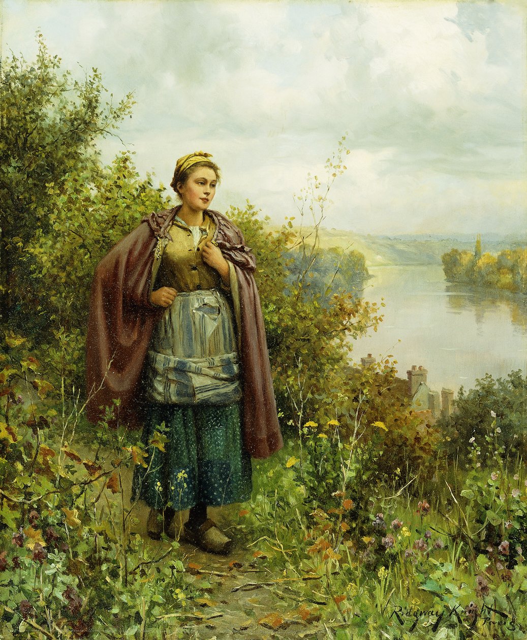 Ein Herbstspaziergang von Daniel Ridgway Knight