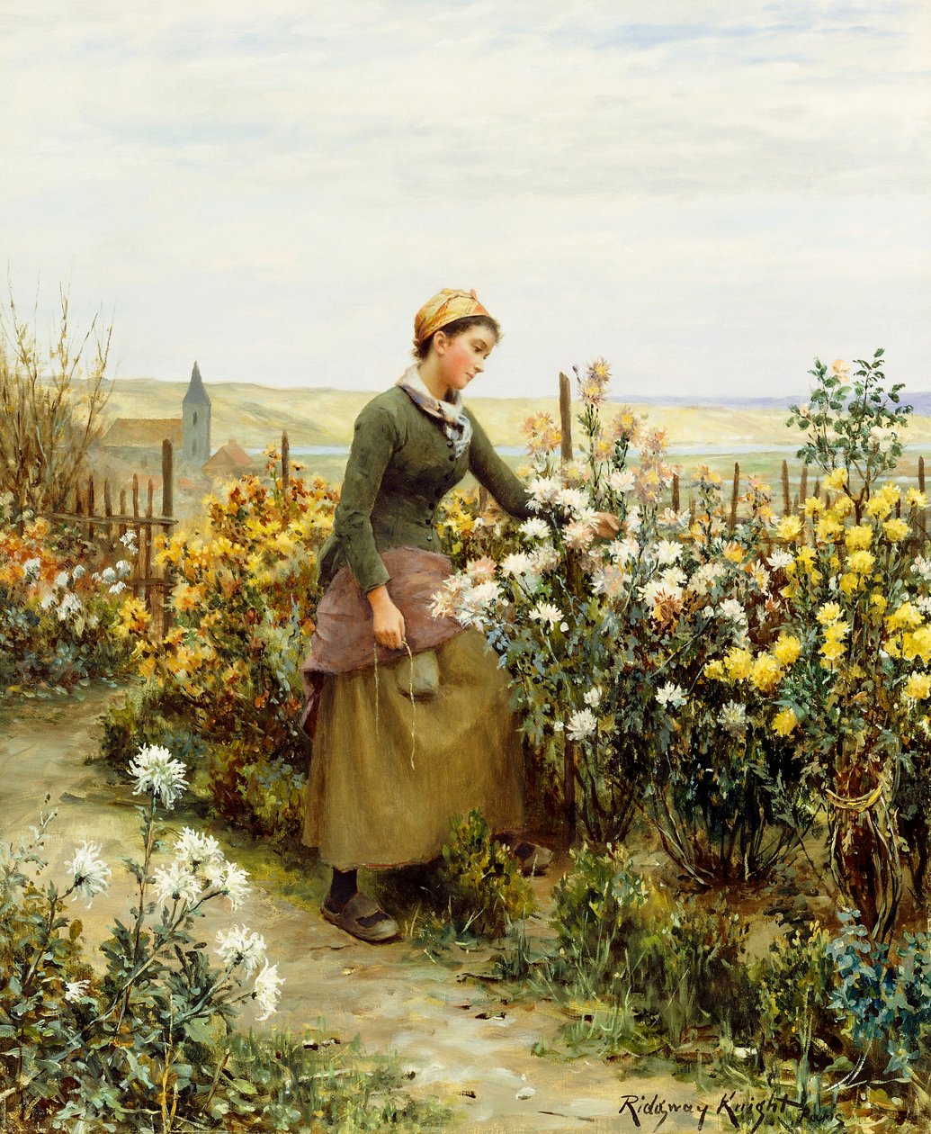 Die Tochter des Gärtners von Daniel Ridgway Knight