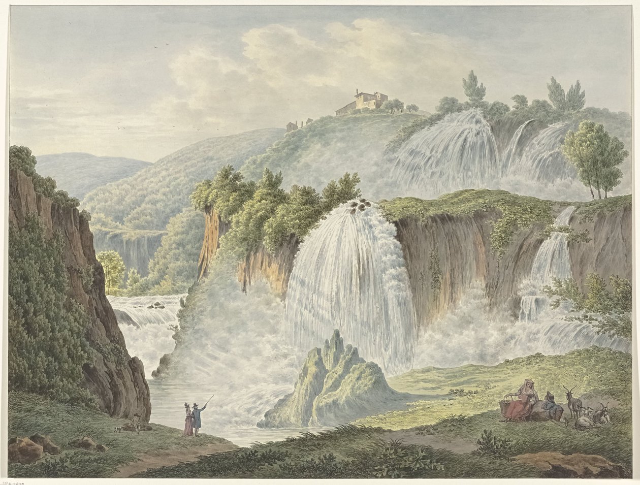 Ansicht der Wasserfälle von Tivoli von Daniël Dupré