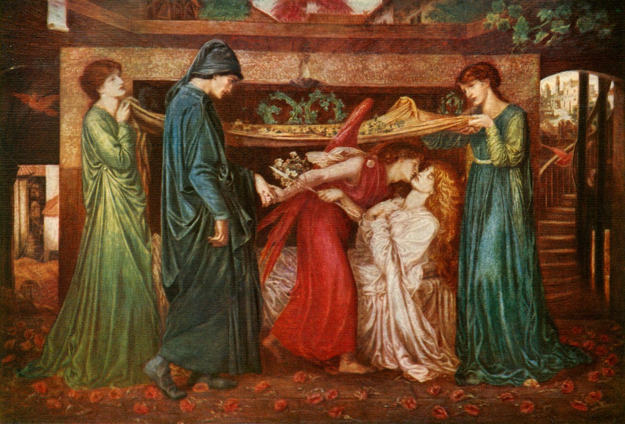 Dantes Traum, 1871, um 1912 von Dante Gabriel Charles Rossetti