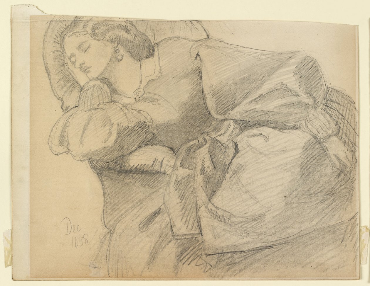 Ruth Herbert schläft von Dante Gabriel Charles Rossetti