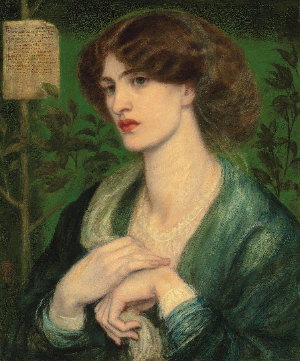 Die Begrüßung von Beatrice, 1869 von Dante Gabriel Charles Rossetti