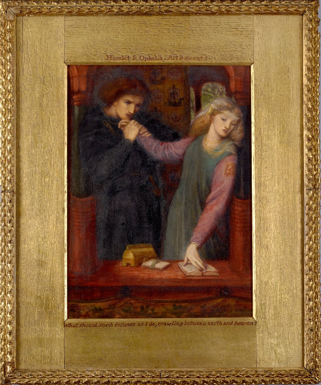 Hamlet und Ophelia, 1866 von Dante Gabriel Rossetti