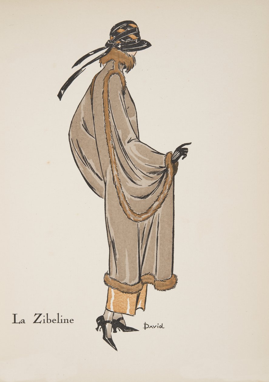 La Zibeline, aus einer Sammlung von Modeplatten von David