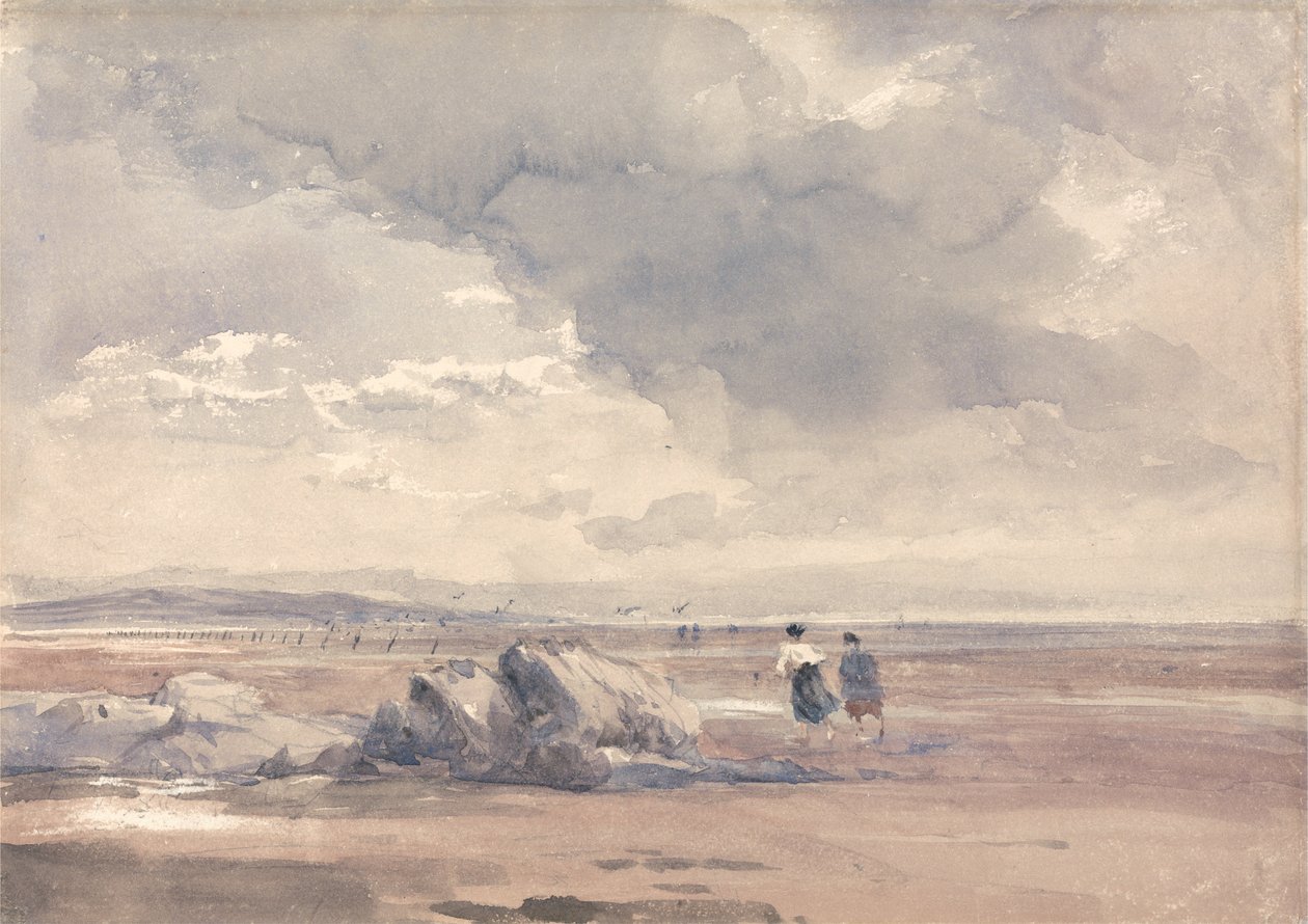 Auf den Lancaster Sands, Ebbe von David Cox