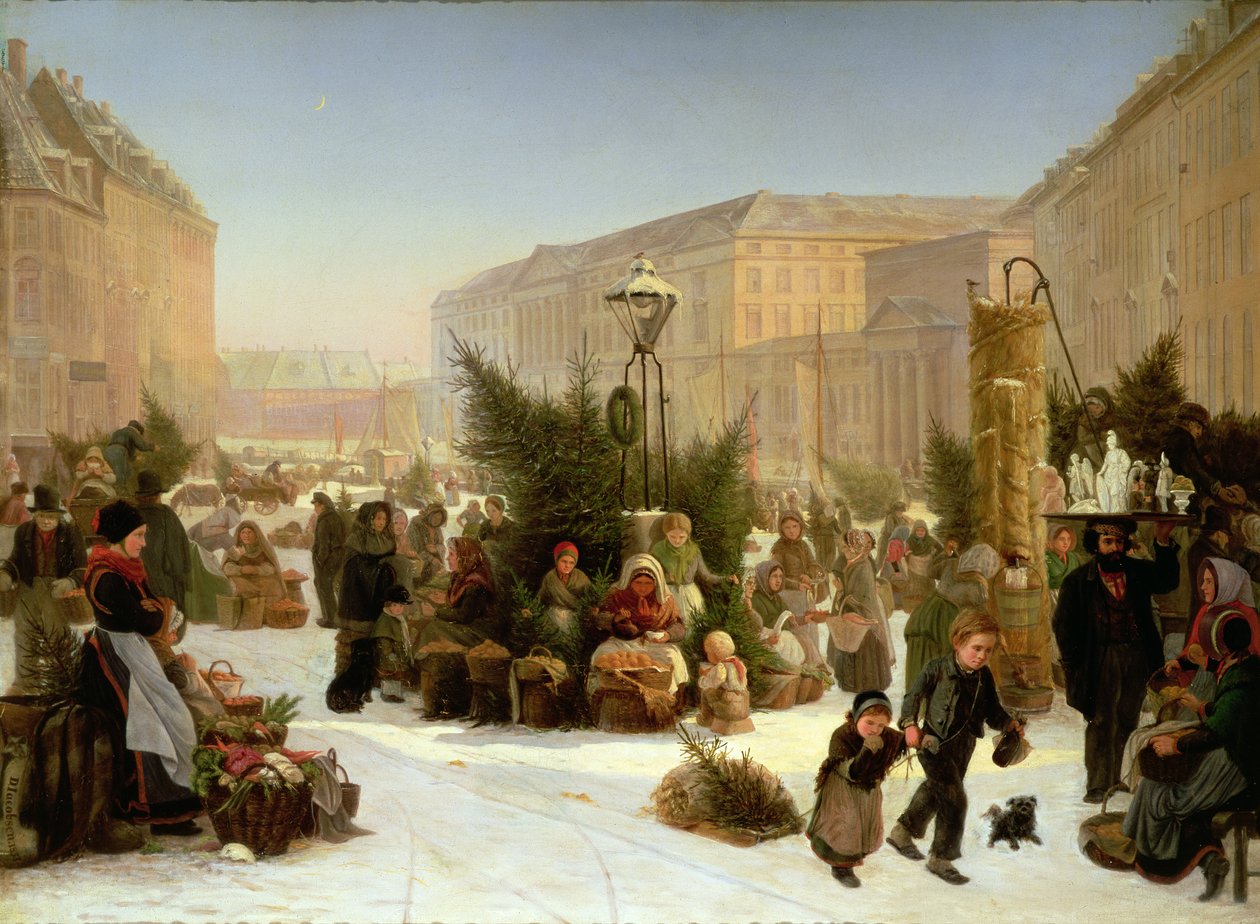 Weihnachtsbäume verkaufen, 1853 von David Jacobsen